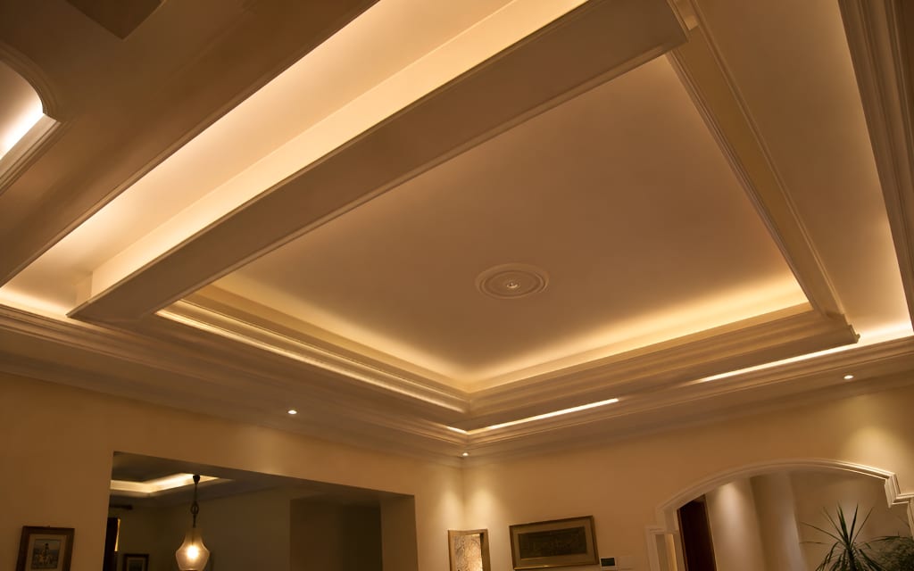 أسقف جبسية بتصاميم هندسية حديثة